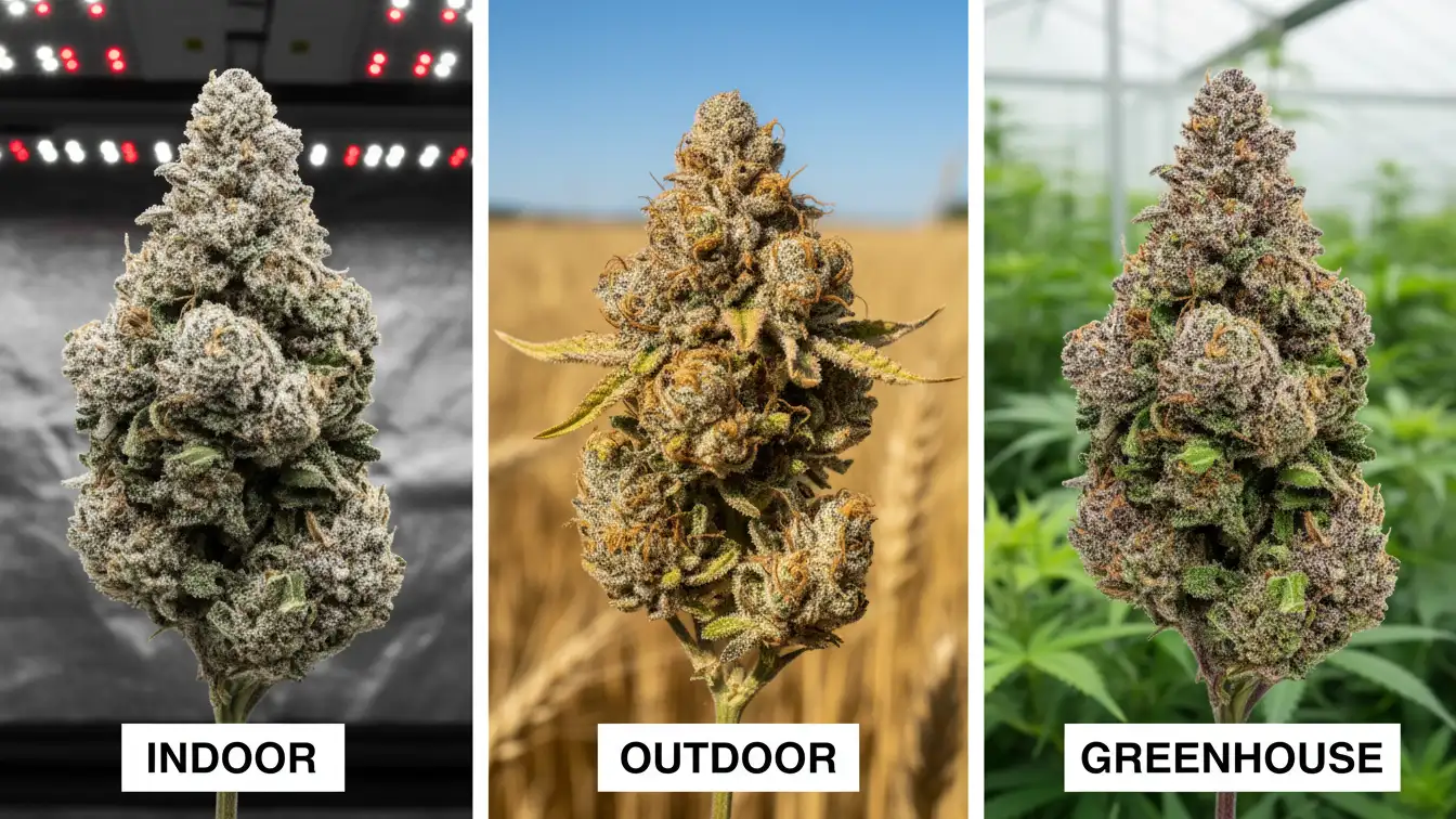 You are currently viewing Indoor vs Outdoor vs Greenhouse Cannabis: Understanding The Differences